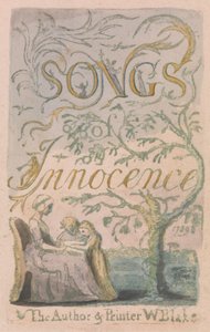 Canciones de la inocencia y de la experiencia, Lámina 2, Portada de la inocencia (Bentley 3) de William Blake