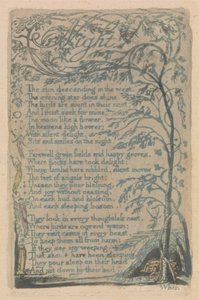 Canciones de Inocencia y de Experiencia, Placa 30, Noche (Bentley 20) de William Blake