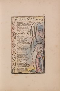 Canciones de inocencia y de experiencia, Placa 33, La niña pequeña perdida (Bentley 34) de William Blake