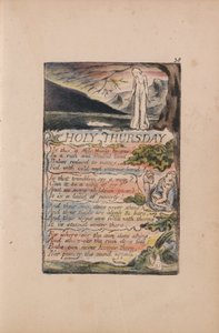 Canciones de Inocencia y de Experiencia, Placa 38, Jueves Santo (Bentley 33) de William Blake