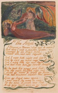 Canciones de la inocencia y de la experiencia, plancha 40, "El ángel" (Bentley 41) de William Blake