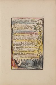 Canciones de inocencia y de experiencia, Placa 46, Un niño pequeño perdido (Bentley 50) de William Blake