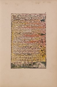 Canciones de Inocencia y de Experiencia, Lámina 7, El Deshollinador (Bentley 12) de William Blake