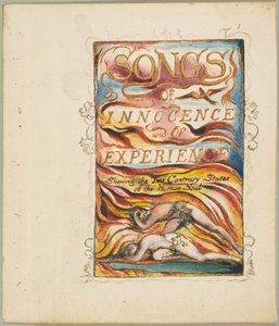 Canciones de inocencia y de experiencia, mostrando los dos estados contrarios del alma humana, ca. 1825 de William Blake