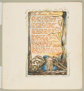 Canciones de Inocencia y de Experiencia: El abstracto humano, ca. 1825 de William Blake
