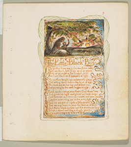 Canciones de Inocencia y de Experiencia: El pequeño niño negro, ca. 1825 de William Blake