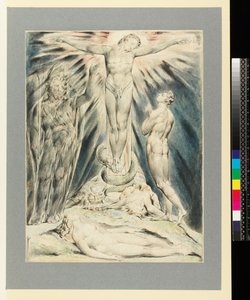 El Arcángel Miguel predice la Crucifixión de William Blake