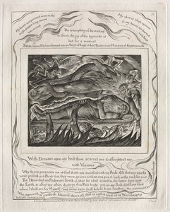 El Libro de Job: Pl. 11, Con sueños sobre mi cama me asustas y me aterras / con visiones