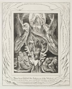 El Libro de Job: Pl. 16, Has cumplido el juicio de los malvados, 1825 de William Blake