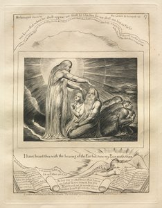 The Book of Job:  Pl. 17, I have heard thee with the hearing of the Ear but now my Eye seeth thee de William Blake