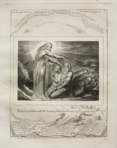 El Libro de Job: Pl. 17, Te había oído con el oído pero ahora mi ojo... 1825 de William Blake