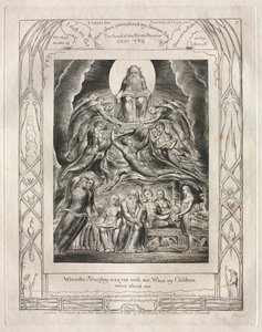 El Libro de Job: Pl. 2, Cuando el Todopoderoso estaba aún conmigo, Cuando mis hijos..., 1825