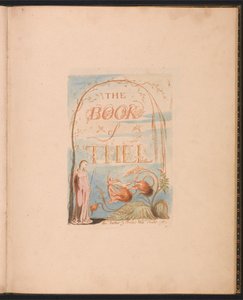 El Libro de Thel, Lámina 2, Página de Título de William Blake
