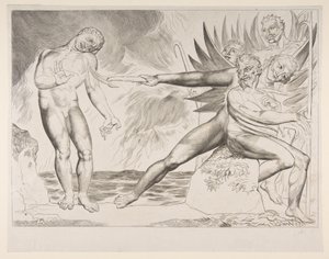 El círculo de funcionarios corruptos: Los demonios atormentando a Ciampolo, del Infierno de Dante, ca. 1825-27