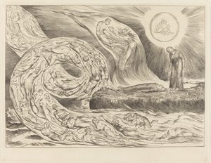 El círculo de los lujuriosos: Paolo y Francesca de William Blake