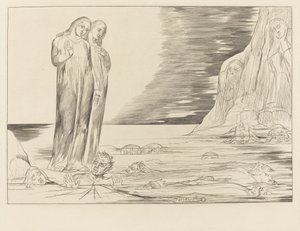El círculo de los traidores; El pie de Dante golpeando a Bocca degli Abbate
