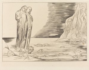 El círculo de los traidores; El pie de Dante golpeando a Bocca degli Abbate