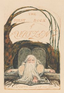 El Primer Libro de Urizen, Lámina 1, "El Primer Libro de Urizen". (Bentley 1)