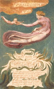 Primer Libro de Urizen, Lámina 2, "Preludio al Libro de Urizen" (Bentley 2a) de William Blake