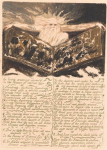 El primer libro de Urizen, lámina 6, En las creaciones vivientes aparecieron... (Bentley 5) de William Blake