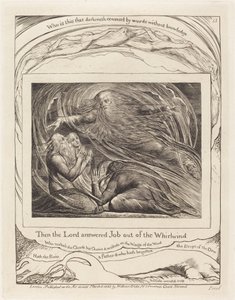 El Señor respondiendo a Job desde el torbellino de William Blake