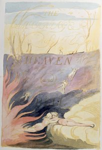 El Matrimonio del Cielo y el Infierno; portada, 1790-93 de William Blake