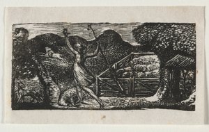 Las Pastorales de Virgilio, Égloga I: El pastor ahuyenta a un lobo, 1821