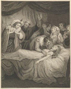 La muerte de Julieta de William Blake