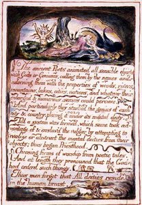 "Los poetas antiguos...", ilustración y texto de 
