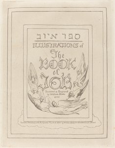 Portada de las ilustraciones grabadas del Libro de Job