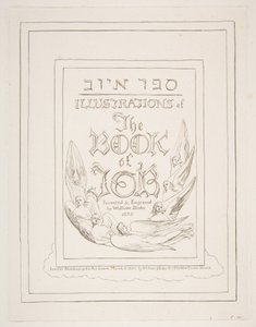Página de título, de Ilustraciones del Libro de Job, 1825-26