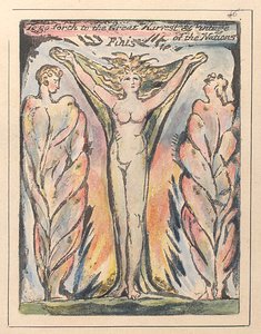 Salir a la Gran Cosecha y Vendimia de las Naciones, c.1811 de William Blake