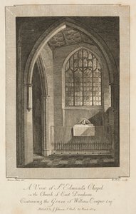 Vista de la Capilla de San Edmundo en la Iglesia de East Dereham de William Blake