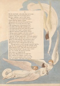 Pensamientos nocturnos de Young, Página 41, Una marca radiante; el lecho de muerte del justo de William Blake