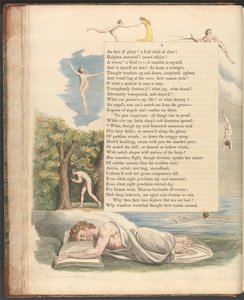 Pensamientos Nocturnos de Young, Página 4, "Que, aunque mi alma fantastick medidas trod" de William Blake
