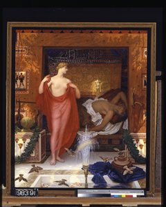 Hera en casa de Hefaistos (óleo sobre lienzo) de William Blake Richmond