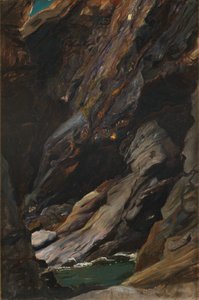 Rocas en Tintagel de William Blake Richmond