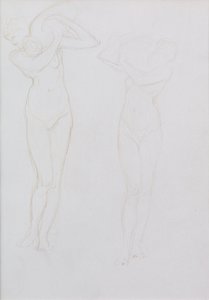 Estudio (punta de metal) de William Blake Richmond