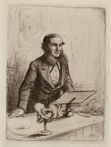 Alexander Russell Simpson, profesor de obstetricia y enfermedades de la mujer y el niño (grabado) de William Brassey (after) Hole