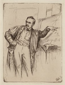 George Chrystal, profesor de matemáticas (grabado)