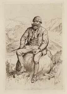 James Geikie, Profesor de Geología (grabado)