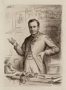 John Chiene, profesor de cirugía (grabado) de William Brassey (after) Hole