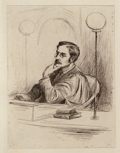 Joseph Shield Nicholson, Profesor de Economía Comercial y Política y de Derecho Mercantil (grabado) de William Brassey (after) Hole