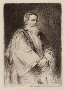 Sir Stafford Henry Northcote, Lord Rector (grabado)