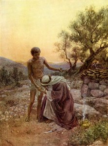 Abraham e Isaac en el Monte Moriah de William Brassey Hole