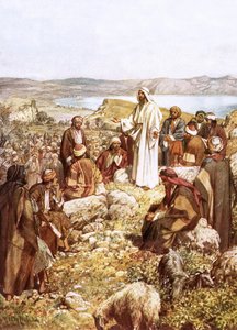 Cristo predicando a sus discípulos y otros de William Brassey Hole