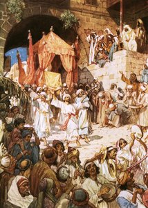 David llevando el arca a Jerusalén