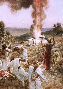 El sacrificio de Elías en el monte Carmelo de William Brassey Hole