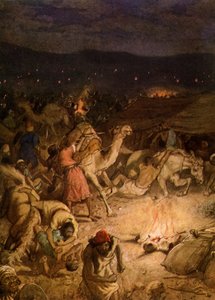 Gedeón en el campamento de los madianitas de William Brassey Hole