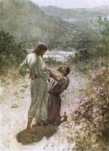 Jacob y el ángel en Peniel de William Brassey Hole